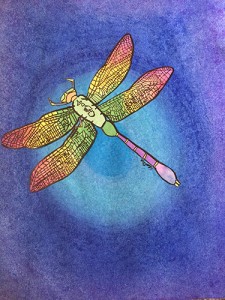 Painting of a dragonfly